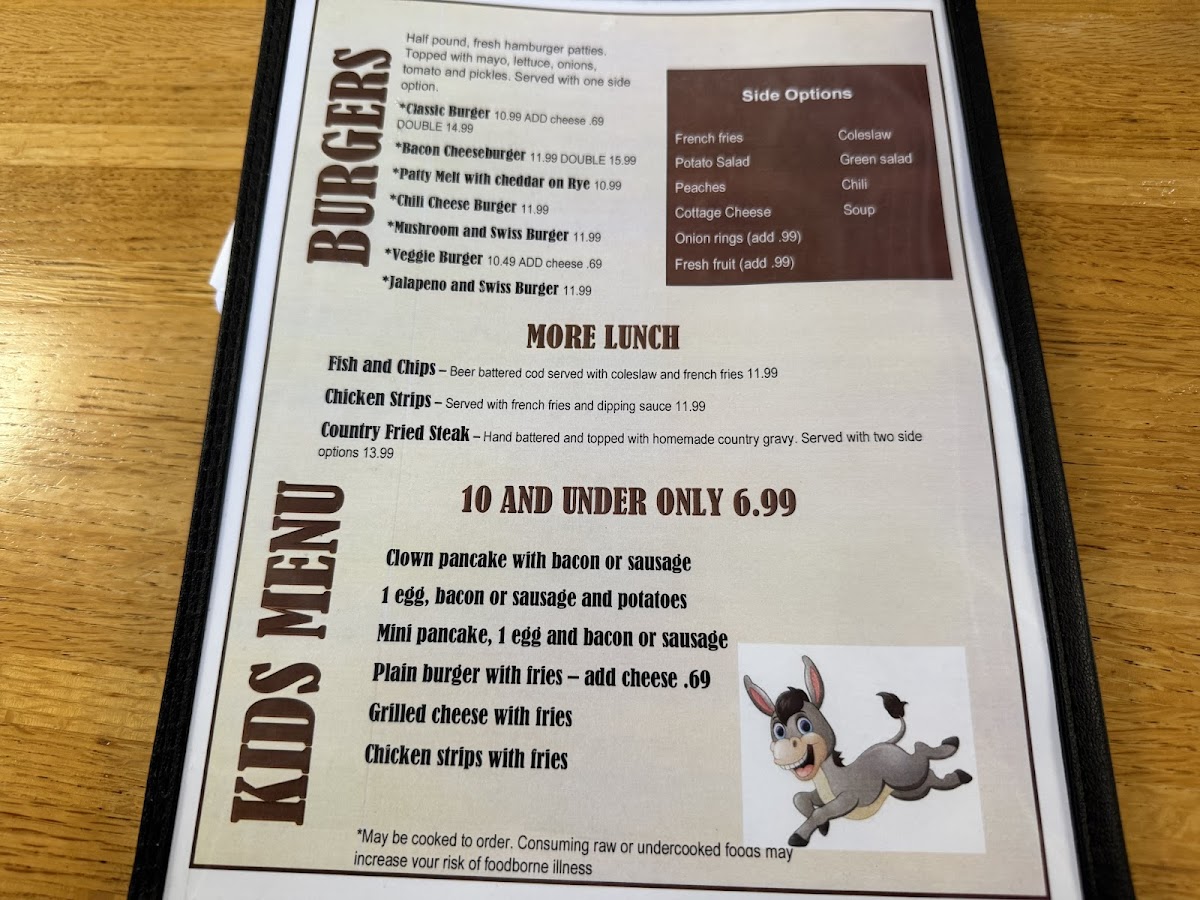 Menu The Stubborn Mule-1