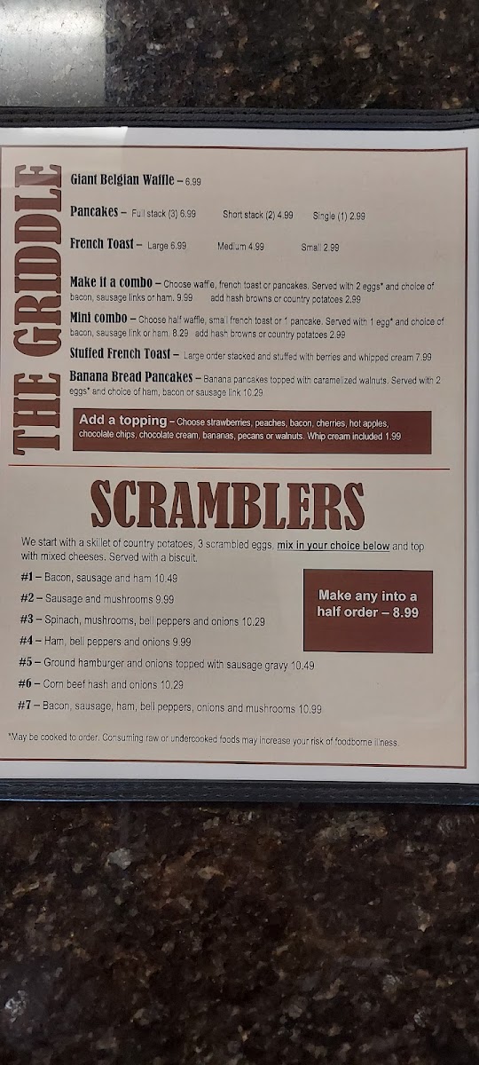 Menu The Stubborn Mule-6