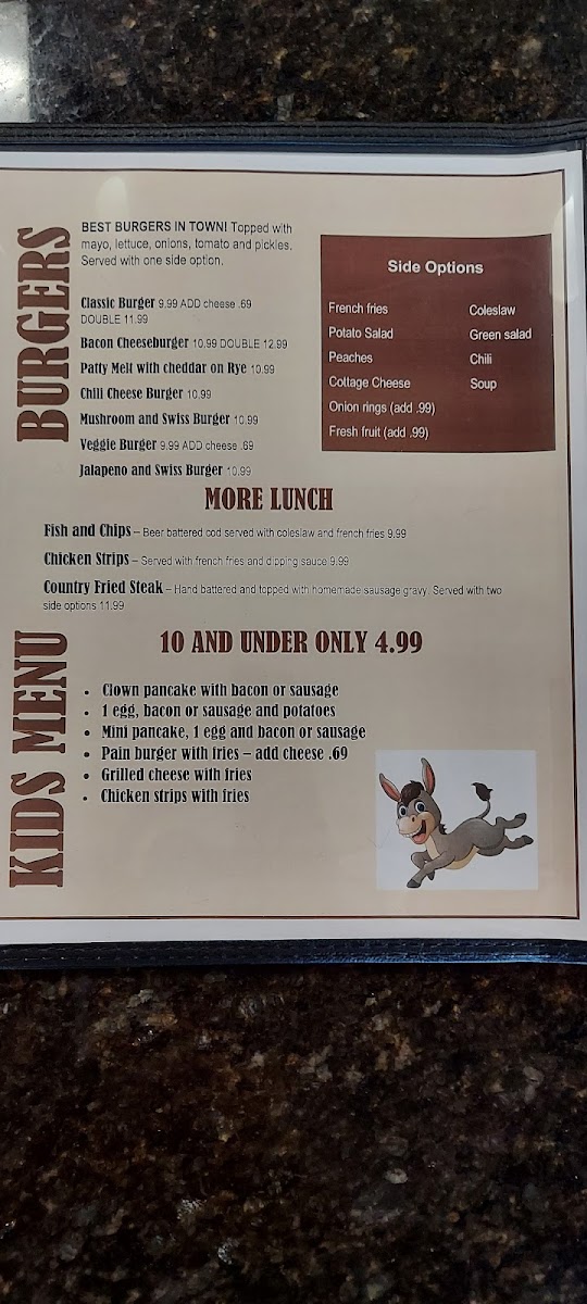 Menu The Stubborn Mule-8